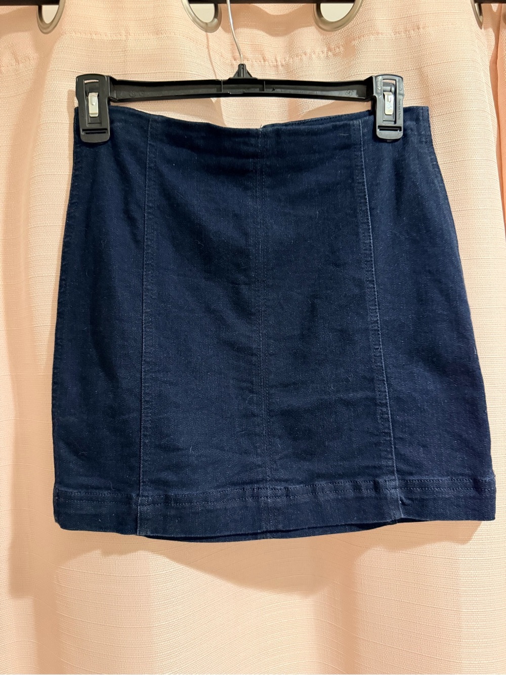 Tinseltown Dark Navy Denim Mini Skirt